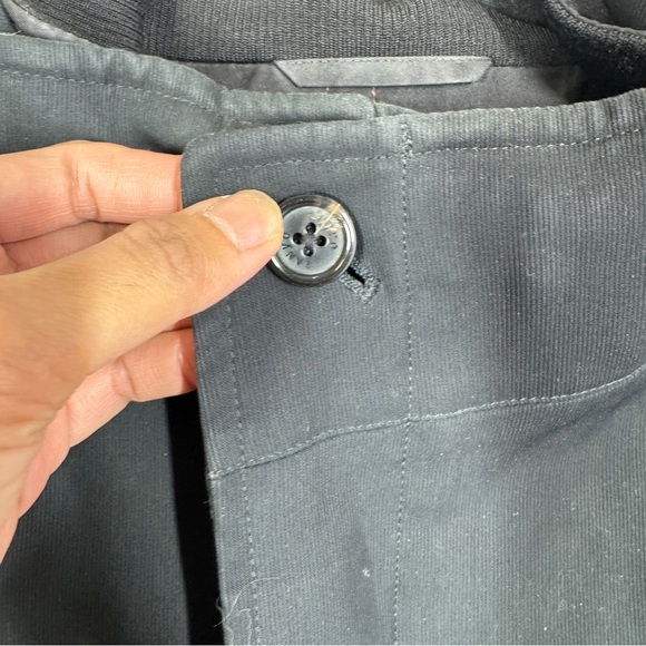 Sanyo Black Insulated Coat Mens Modern Minimalist Winter Jacket - Picture 8 of 14